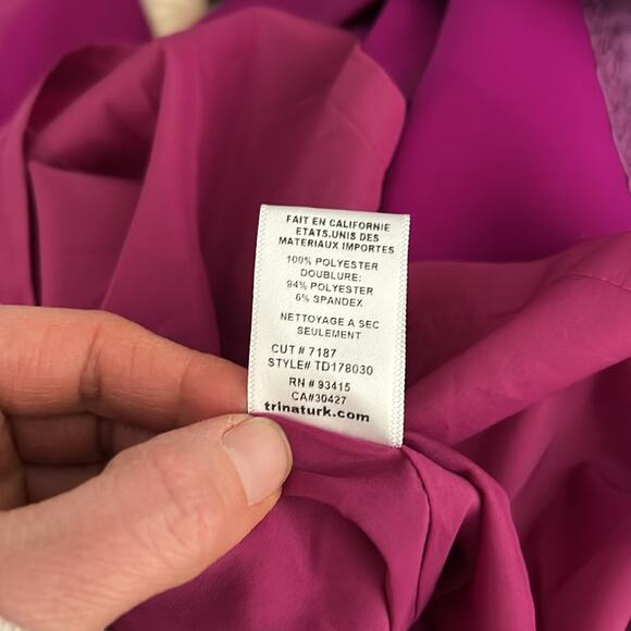 Trina Turk Halter Felisha Dress - Size 12 - Purple/Pink - Picture 13 of 13